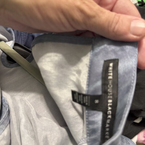 White House Black Market Keyhole Mock Neck Blouse – EUC, Size 8, Long Sleeve - Picture 5 of 5